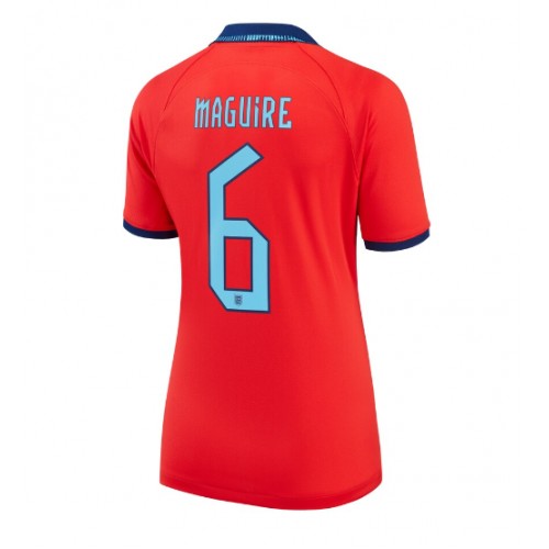 Fotbalové Dres Anglie Harry Maguire #6 Dámské Venkovní MS 2022 Krátký Rukáv